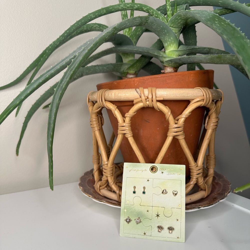 NWT Free People Lucky Charm Stud Set “Wear One, Share One” | 4 Pairs - Picture 3 of 9